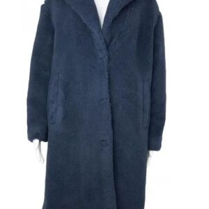 Madewell Navy Blue fuzzy coat